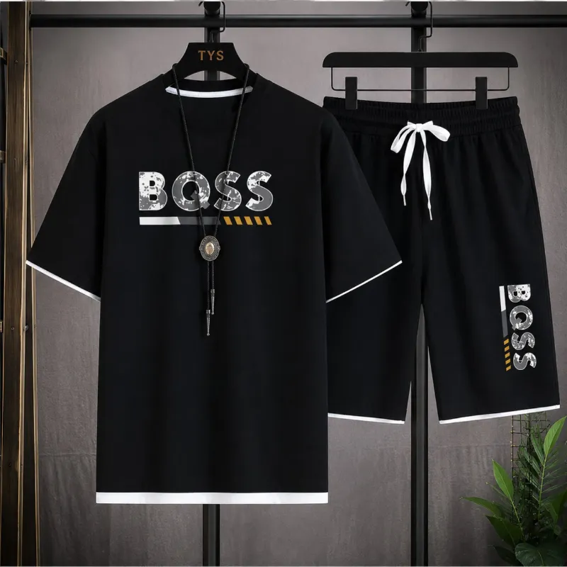 Men's Mesh T-Shirt and Shorts Two-Piece Set, 160 GSM, Sizes M to XL