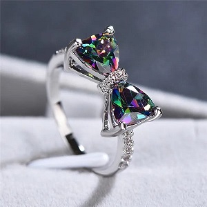 Luxury Colorful Butterfly Rings