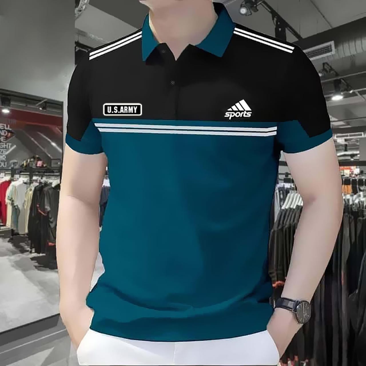 Men's Half Sleeve Cotton Polo Shirt, 200 GSM, 3 Colour Choices
