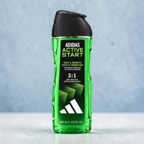 Adidas Active Start Spicy & Aromatic 3 In 1 Fragrance Shower Gel 250ml (Spain)