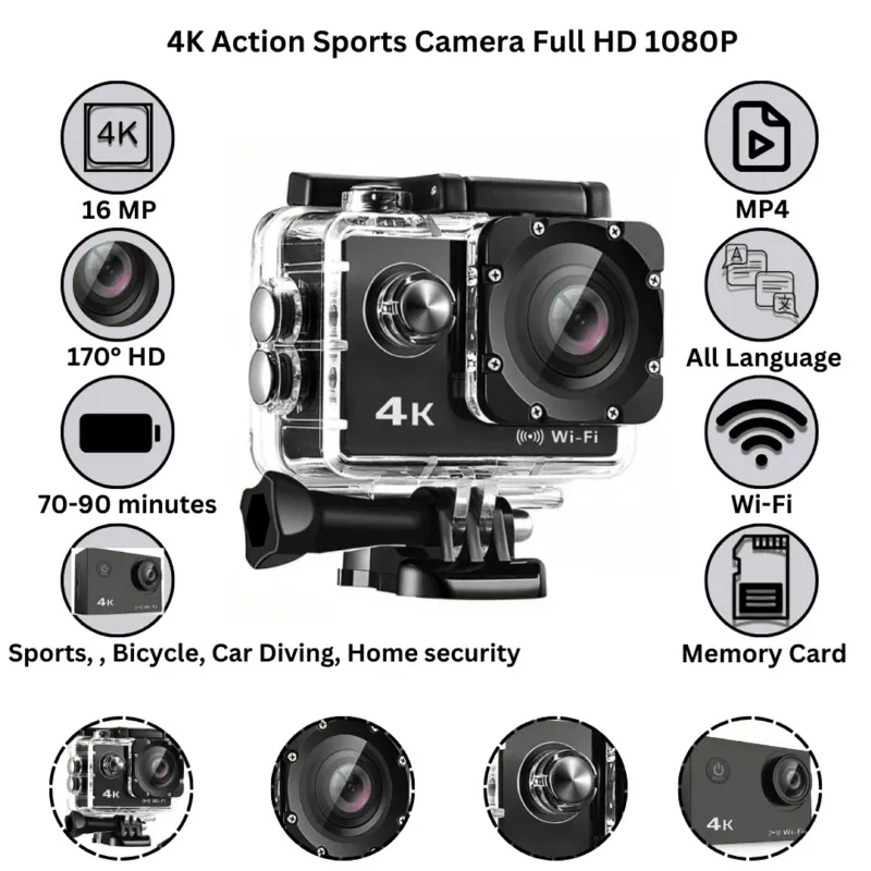 4K Sports Ultra HD DV 30M Action Camera
