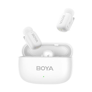 Boya Mini-13 2.4G Wireless White Microphone for Android & IOS (2xRX, 2xTX)