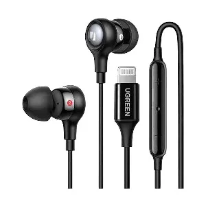 Ugreen EP103 (30631) Black Wired Lightning Jack In-Ear Earphone
