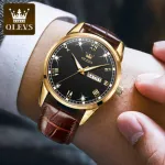 OLEVS 6896 Luxury Simple and Modern Watch (Black)