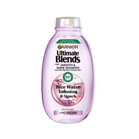 Garnier Ultimate Blends Rice Water Infusion & Starch Smooth & Shine Shampoo 300ml (Poland)