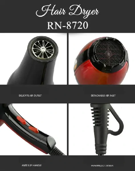 Redien RN-8720 High-Power Household Anion Hair Dryer