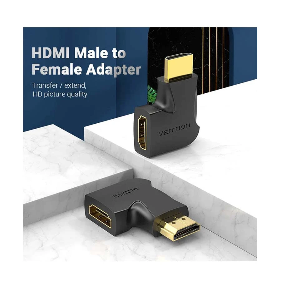 Vention AIPB0 HDMI Male to Female 90 Degree Vertical Flat Converter