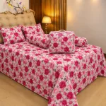 5 Piece Twill Cotton Comforter Set with King Size Bed Sheet