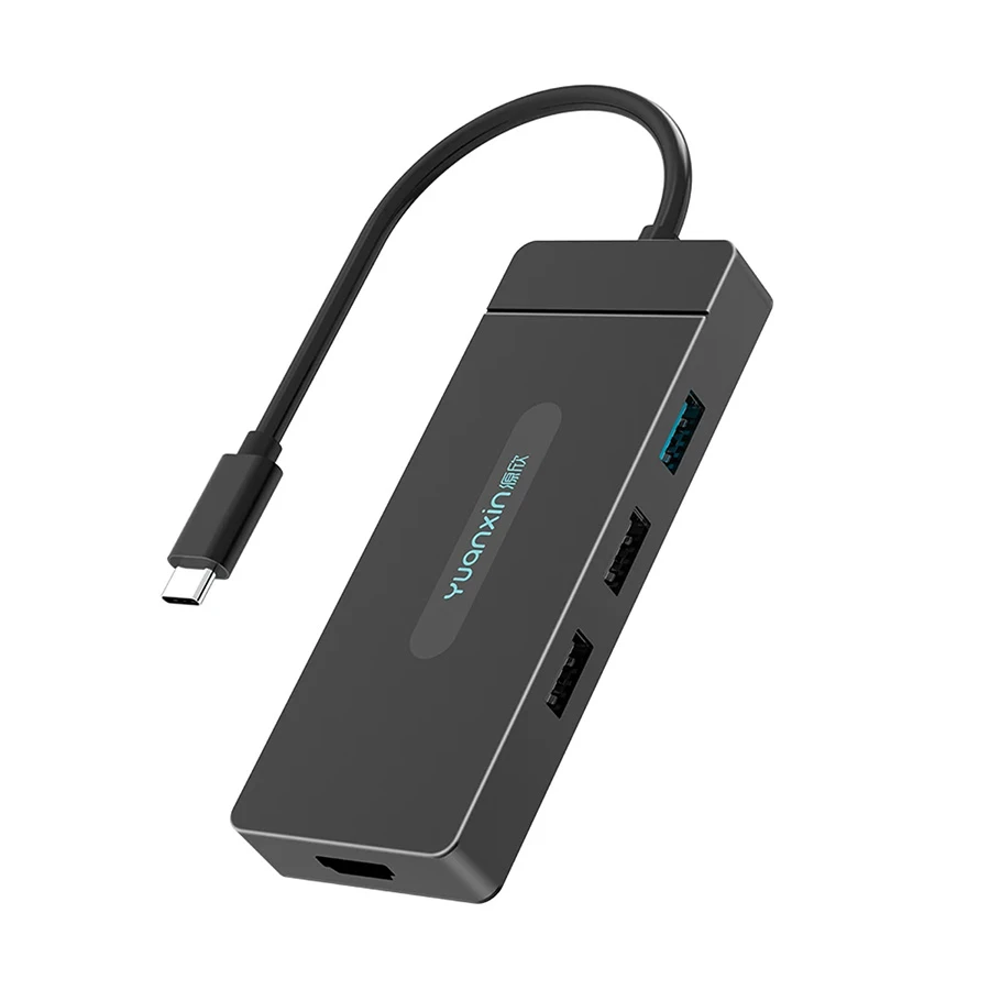 Yuanxin X-80107 USB-C Dock HDMI, USB 3.0, Dual USB 2.0, PD, TF & SD