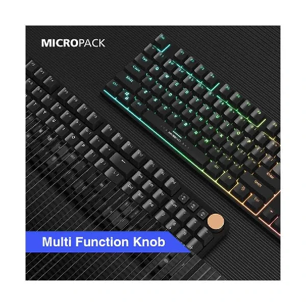 Micropack GK-30 ARES RGB Mechanical (Blue Switch) Wired Black Gaming Keyboard