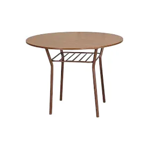 Regal Florence Woody Metal Dining Table | TDH-204-1-2-20