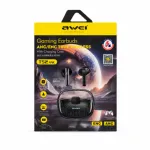 Awei T52 ANC True Wireless Earbuds – Bluetooth 5.3 TWS with -30dB Active Noise Cancellation, RGB Breathing Light, IPX6 Waterproof & 24H Battery