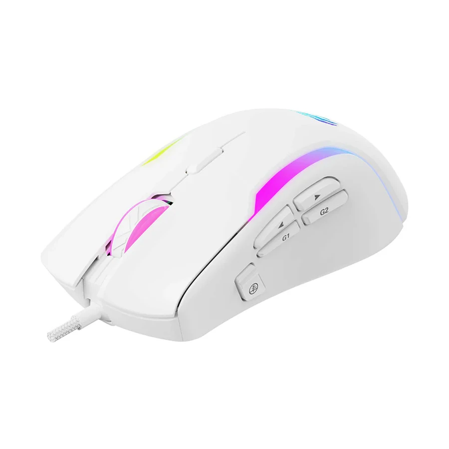 Havit MS1033 RGB Wired White Programmable Gaming Mouse