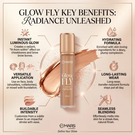 Mars Glow Fly Liquid Highlighter - Winged Gold (China)