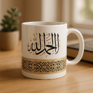 Alhamdulillah Calligraphy Mug