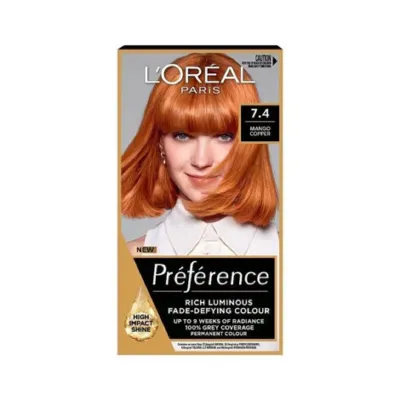Loreal Hair Color Preference - 7.4 Mango Copper (Belgium)