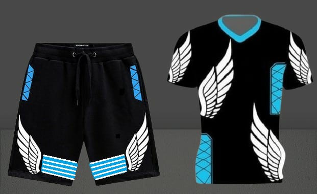 Men's Jersey T-Shirt and Three Quarter Pants Set, Sizes M to XL