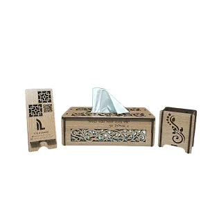 Luxury Wooden Tissue Box Combo