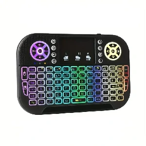 GearUP MK20 2.4GHz + Wireless Dual Mode RGB Backlit Rechargeable Mini Portable Keyboard With Touchpad