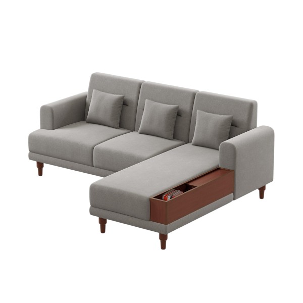 Regal L SHAPE SOFA-DAPER SDC-393-3-1-20(L Shape-Daper)(Fabric-2147)