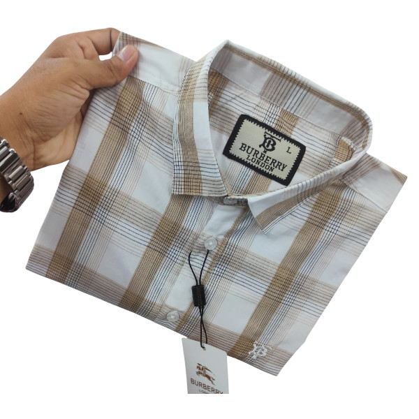 Classic Cotton Full Sleeve Checked Shirt for Men