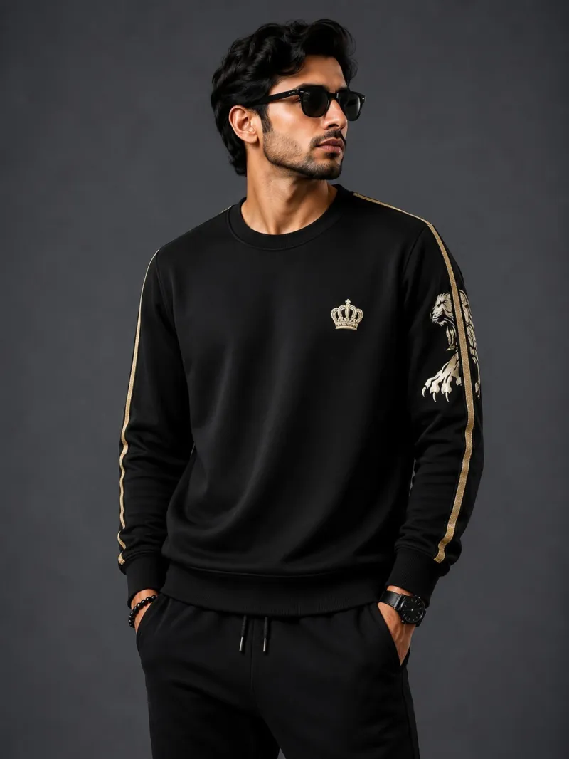 Men's Cotton Full Sleeve T-Shirt, 180-200 GSM, Sizes L and XL