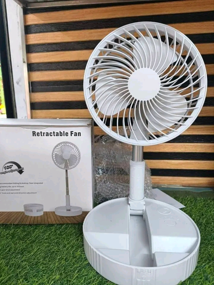 Retractable Rechargeable Table Fan