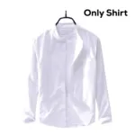 3 Pcs Combo Men's Ban Collar Cotton Shirt-