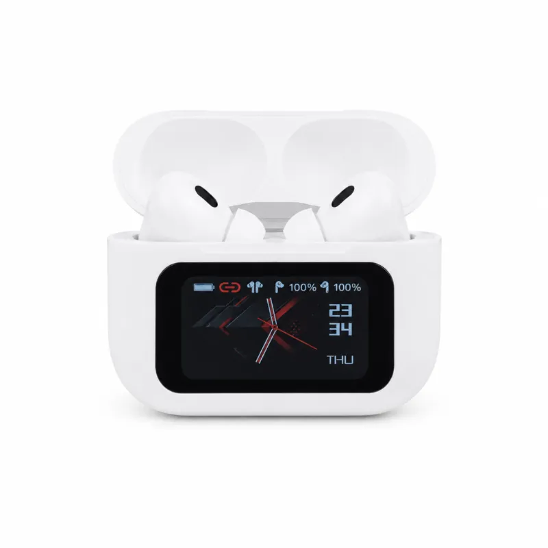 A9 Pro True Wireless Earbuds – Smart Touch Screen Display, ANC & ENC Noise Cancellation, Dedicated App Support & TWS Bluetooth Earphones
