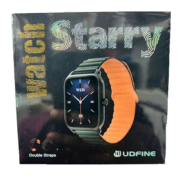 Udfine Watch Starry 1.8” HD Display Bluetooth Call Alexa Smartwatch Double Straps