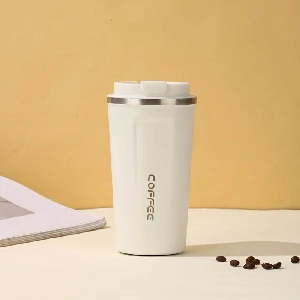 Stainless Steel Coffee Mug – White Color