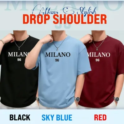 3 Pcs Combo Men's Stylish Drop Shoulder- Milano