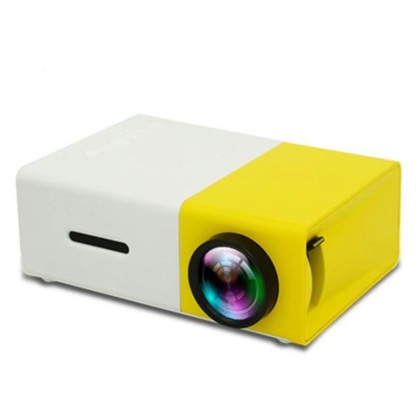 YG300 Portable Mini Projector 400 lumens Supports 1080P Audio HDMI USB Mini LED Projector