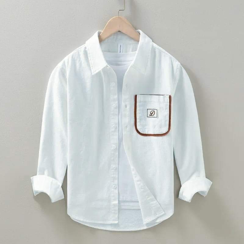 Men's Full Sleeve Cotton Casual Shirt, Size L, 6 Colours