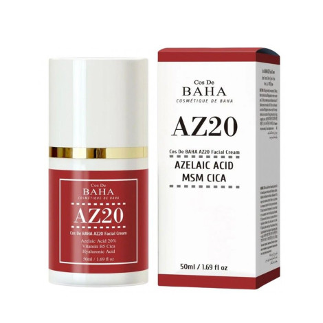 Cos De BAHA Azelaic Acid MSM CICA Facial Cream (AZ20) 50ml (Korea)