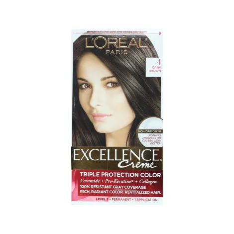 Loreal Hair Colour Excellence - 4 Dark Brown (Belgium)