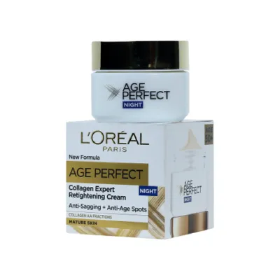L'Oreal Age Perfect Collagen Expert retightening Cream Night For Mature Skin 50ml (Germany)