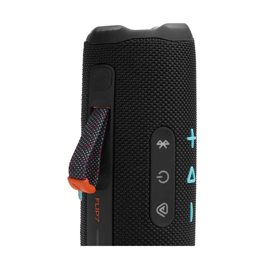 JBL Flip 7 Waterproof Black-Orange Portable Bluetooth Speaker