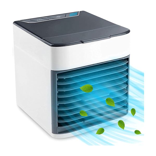 Mini Air Cooler Cooling USB Fan Colorful LED Portable Desk Room