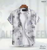 Men's Half Sleeve Digital Print Shirt, Fancy Cotton, S to XL