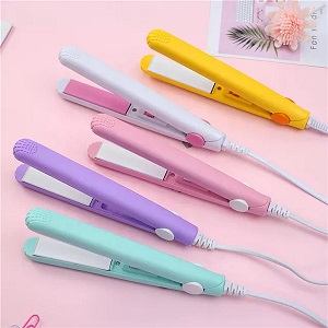 MiNi Hair Straightener Flat Iron Ceramic Hair Straightener Dry and Wet Thermotactic Electric Culing Iron
