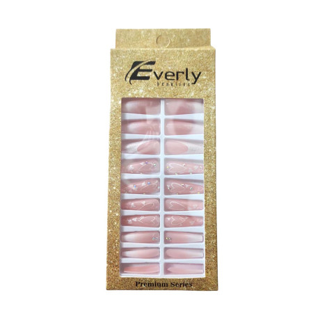 Everly Natural Fake Nails 24pcs - L104 (China)