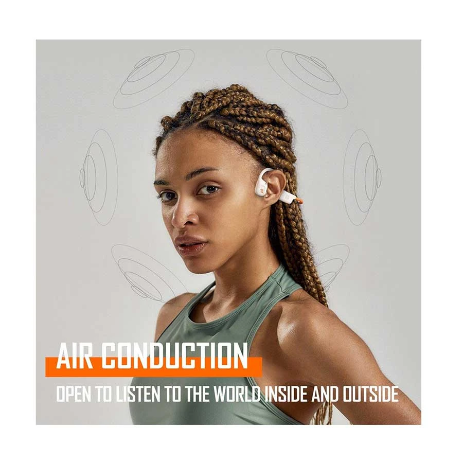 Onikuma T37 Air Conduction Wireless Neckband White-Orange