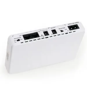 SKE 432P mini UPS for Router, ONU, Camera – 25 Watt 5v 9v 12v & PoE support 15/24v