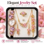 5 in 1 Ladies Watch & Jewelry Gift Set