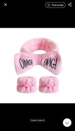 Women's Coral Fleece Bow Headband for Face Washing, 5 Colours