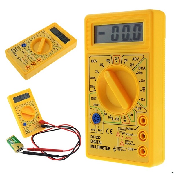 Professional DT830 Digital Multimeter LCD DC Voltmeter Ammeter Ohm Tester