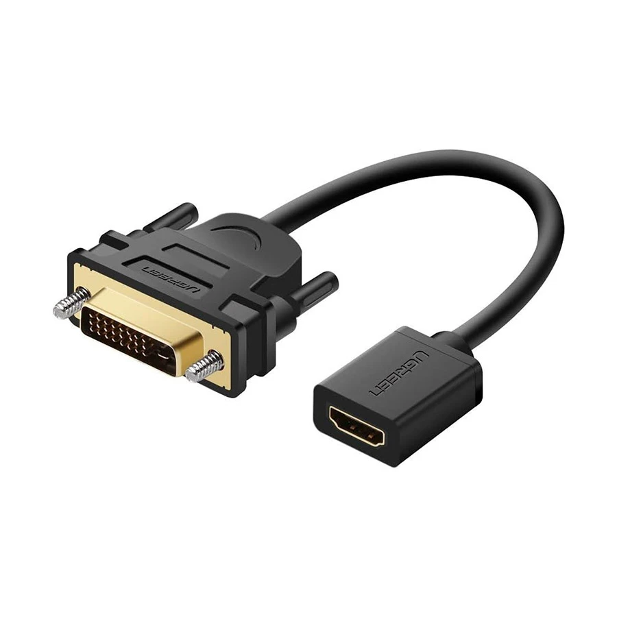 UGREEN 20118 DVI Male to HDMI Female Black Converter