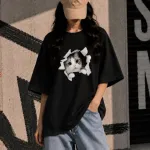 Premium Drop Shoulder T-Shirt for Women |Trendy Print Oversized Tee | Summer Friendly