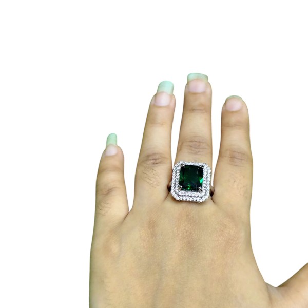 Imperial Violet Crystal Statement Ring